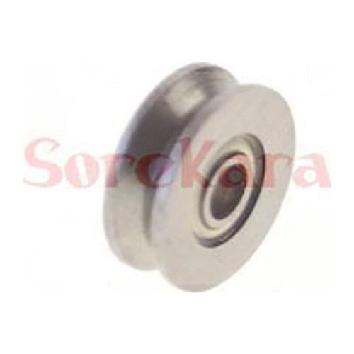 3*12*4mm V Groove width 2.8mm Guide Pulley Sheave Sealed Rail Ball Bearing