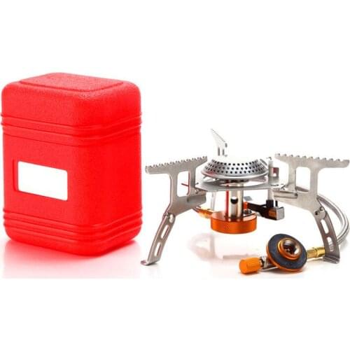 Outdoor Gas Stove Camping Gas Burner Portable Mini Titanium Stove Survival Furnace Pocket Picnic Gas Cooker