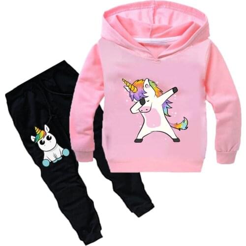 Spring Autumn Baby Boys Girls Sport Clothing Set Printing Boy Sets Sweatershirt Pants 2-11Y Children Causal Tracksuit