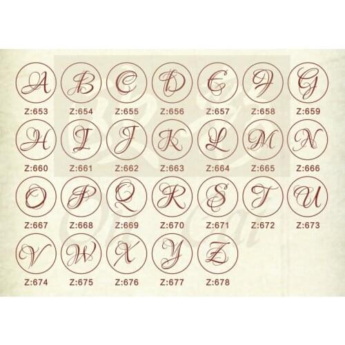 Wax Seal Copper head Curlicue Vintage 26 Letters DIY Scrapbooking Vintage wax sealing stamp invitation/envelop gift seal 119