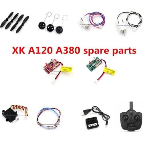 Wltoys XK A120 A380 RC Air plane Spare parts blade propeller Landing gear motor receiver servo Light charger remote controller