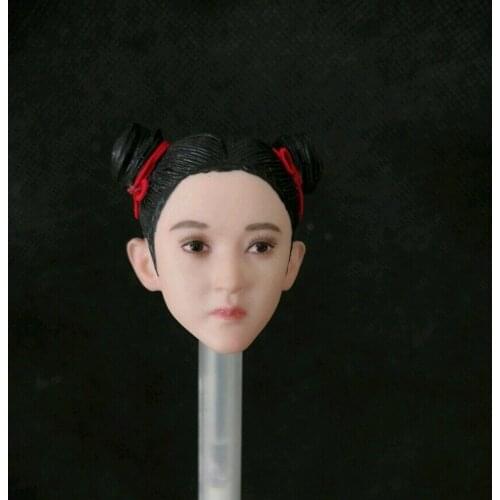 1/6 Little Girl Head Carving Female Child Head Sculpt fit 12'' Phicen Figure Doll In Stock