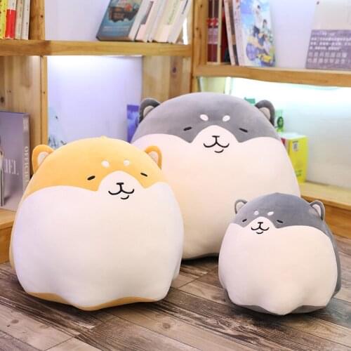 1pc 30CM kawaii Fat Pudding Shiba Inu Plush Toys Lovely Stuffed Soft Animal Dog Pillow Sofa Cushion for Children Kids Gift