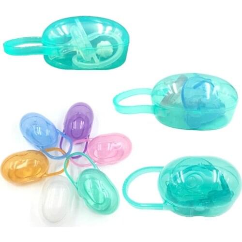 1pcs Security Nipple Storage Portable Baby Box Dustproof Cute Shaped Pacifier Snack Travel Box Safe Nipple Holder Case