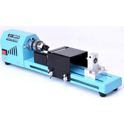 150W DIY Woodworking Wood lathe Mini Lathe Machine Tool Milling machine Grinding Polishing Beads Drill Rotary Tool Lathe