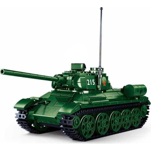 2021 World War 2 WW2 Army Military Soldier City Police SWAT 215 Medium Tank Building Blocks Bricks Kids Toys
