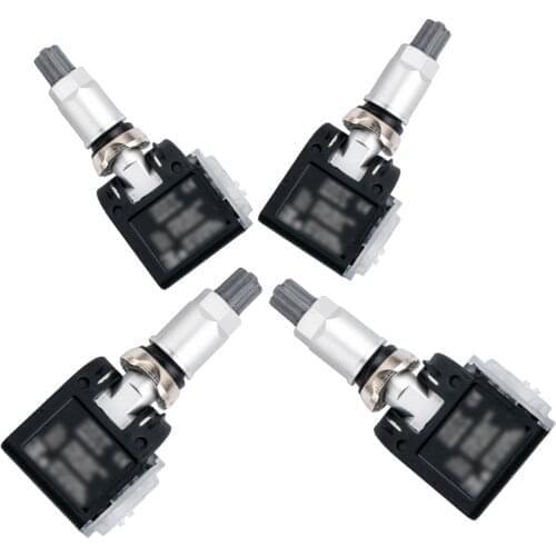4x TPMS Tire Pressure Sensors Metal Valve Gunmetal For Mercedes A B Cla Gle Sprinter