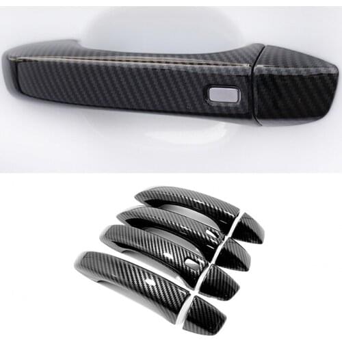 Autoface ABS Carbon For MG MG6 2017-2020 Accessories Car door protector Handle Decoration Cover Trim Stickers Car Styling 8pcs