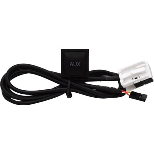 Aux Input Cable Wire Harness CD Player Adapter +Socket for VW Jetta Golf MK6