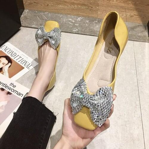 Ballet Flats Shoes Women Slip On Soft Ballerina Female Work Shoes Black Beige Casual Shoe Chaussure Zapatillas Mujer