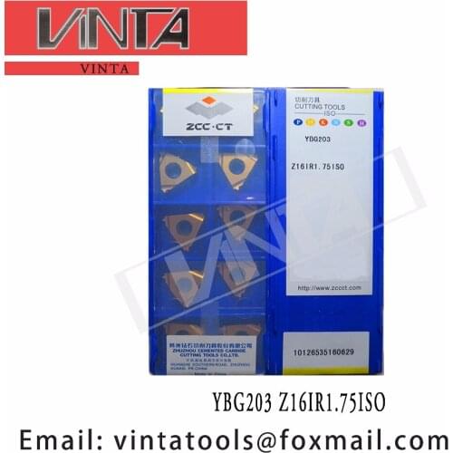 Free shipping high quality 10pcs/lots YBG203 Z16IR1.75ISO cnc carbide threading inserts