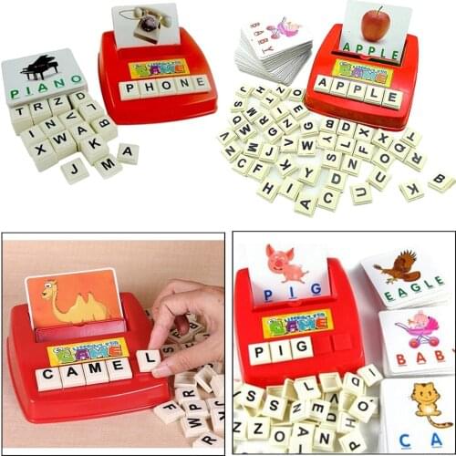Children Educational Kid English Alphabet Card Game Machine with Letter Card