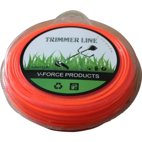 GARSS TRIMMER LINE SQUARE .095'' 2.4MM X 1LB. / 500G STRIMMER HEAD NYLON PA6 CUTTING LINE APPROX. 80M 262 Ft