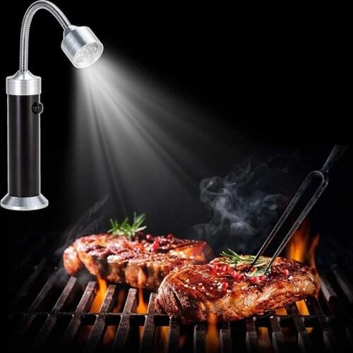 Grill Lights for BBQ Magnetic Base LED BBQ Lights Water Heat Resistant with Flexible Gooseneck Grilling Light