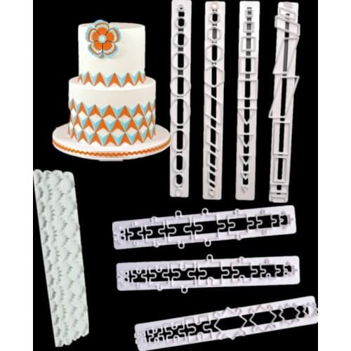 DIY Tools Fondant Cake Baking Mold Die-cutting Ribbon Lace Skirt Mold