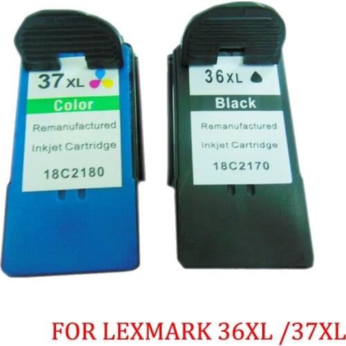 Vilaxh Cartridge for 36xl 37xl for Lexmark 36 37 Ink Cartridges for Lexmark x5650 X3650 X4650 X5650es X6650 X6675 Z2420 printer
