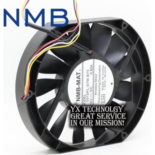 For NMB 5910PL-07W-B75 17025 17cm 170mm DC 48V 0.85A slim industrial cabinet cooling fan
