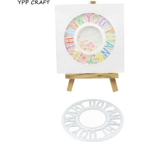 YPP CRAFT Thank You Metal Cutting Dies Stencils for DIY Scrapbooking/photo album Decorative DIY Paper Cards