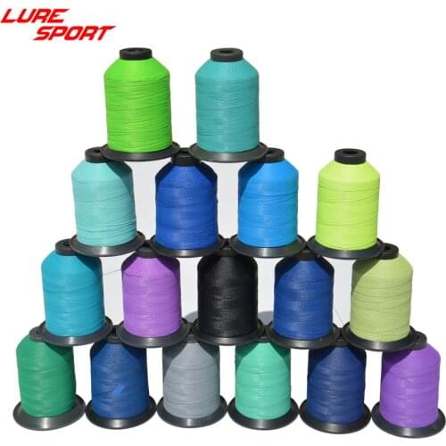 LureSport 2pcs Nylon Thread 1500m 210D 150D 70D Tying wrap thread binding guide Rod building component Repair DIY Accessories