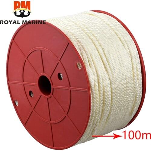 Start Rope 100M 4MM for Yamaha outboard motor 2 stroke 6-25HP or 4T F4-F20 Outboard engine replacement parts