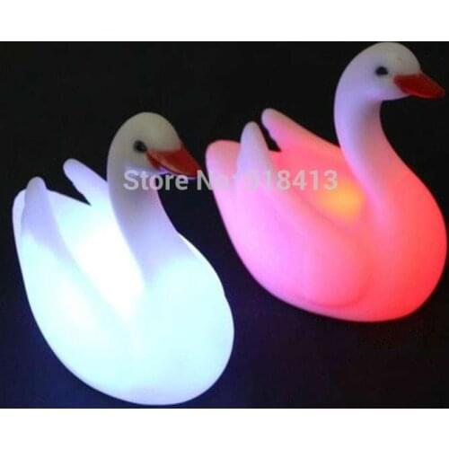 Gags & Practical Jokes White Swan A Night Light Colour Changes Childrens Toys Novelty Gag Unisex Movie Tv Plastic 2021