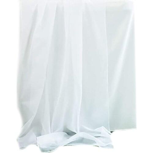 T21D Chiffon Table Runner Overlay Sheer Solid Rustic Tablecloth Cover Wedding Decor