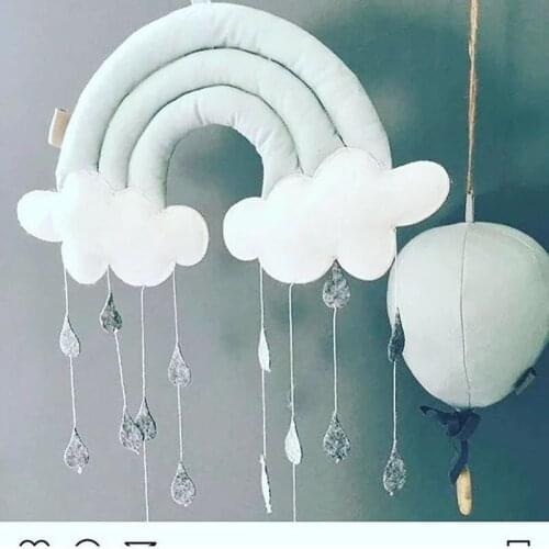 Nordic Rainbow Cloud Wall Hanging Kids Room Decoration Cloud Scandinavian Style Children Room Decor Nordic Decoration For Tent
