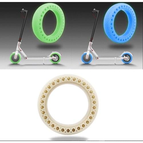 Luminous Fluorescent Tires for Xiaomi M365 Rubber Tires Tubeless Shock Absorption Tyre for Xiaomi Mijia M365 Electric Scooter
