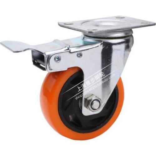 Universal Mute Wheel 3" Replacement Office Chair Swivel Caster Rubber