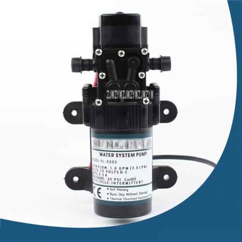 New FL-2202 12v DC Sprayer High Pressure Water Pump Agricultural Miniature Electric Diaphragm Pump Small Pump 3.8L/min 3.0A 40m