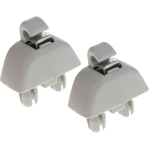 2 Pcs Inner Sun Visor Clips Hook For Audi VW Passat Skoda Etc Replace 6RD857561/6R0857561 Car Sun Visor Clip Hook Accessories