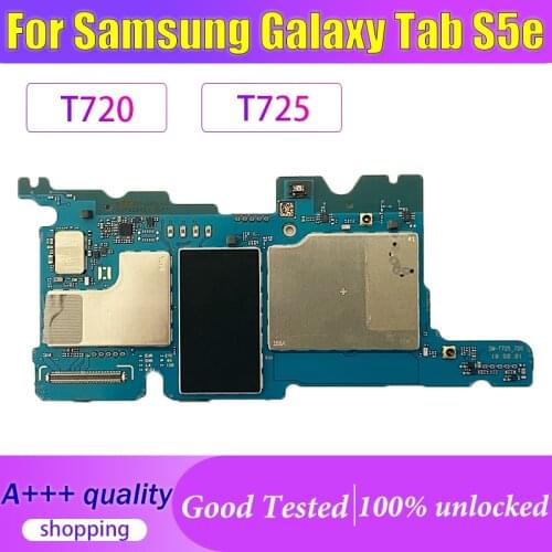 100% Unlocked Mainboard for Samsung Galaxy Tab S5e T720 T725 Motherboard For Samsung Tab S5e T720 T725 logic board good working