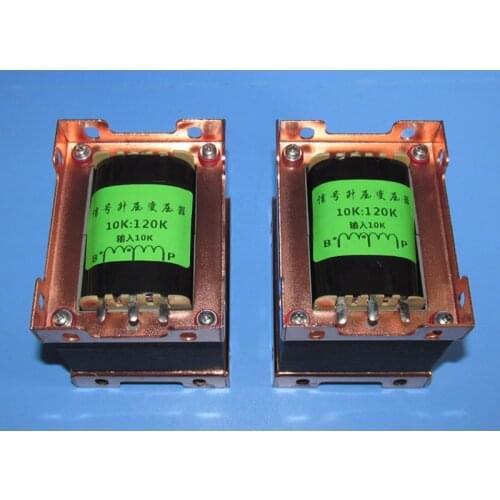 10K: 120K balanced / single-end input, balanced / single-end output audio conversion transformer, frequency 22HZ-24KHZ -3DB