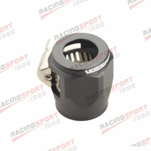 AN-8 AN8 Black Fuel Hose Clamp Finisher HEX Finishers