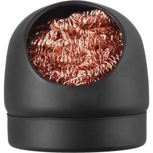 Lead Free Solder Tip Cleaner Tool Welding Soldering Solder Iron Tip Cleaner Cleaning Hot Steel Wire With Stand Set