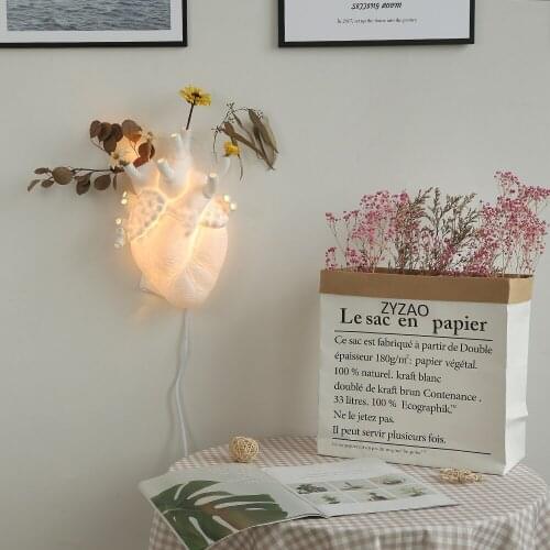 Creative Heart Shape Led Wall Lamps Living Room Wall Decor Wall Lights Home Decor Art Bedroom Bedside Lamp Bathroom Wall Sconces