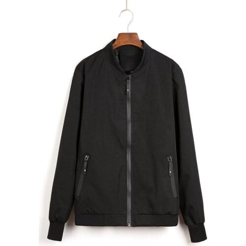 New Spring Mens Bomber Jackets Solid Fashion Thin Type Coats Male Casual Slim Stand Collar Jacket Men Windbreaker