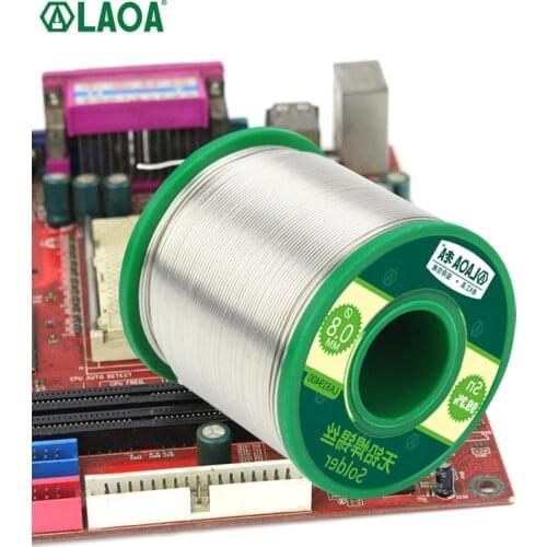 LAOA 0.8mm 99.3% Tin Contained High Purity Tin Wire Active Lead-free Solder Wire with Rosin Core for Electric Soldering Iron