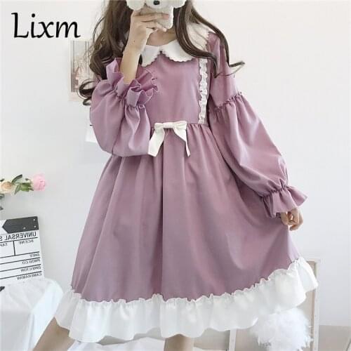 Summer lolita dress daily japanese kawaii girl victorian dress sweet cute doll collar tea party gothic lolita tea party loli cos