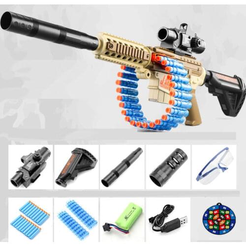 M416 Hand-in-one Electric Burst Soft Bullet Toy Gun Blaster Weapon For Kids Children Birthday Gifts CS Fighting
