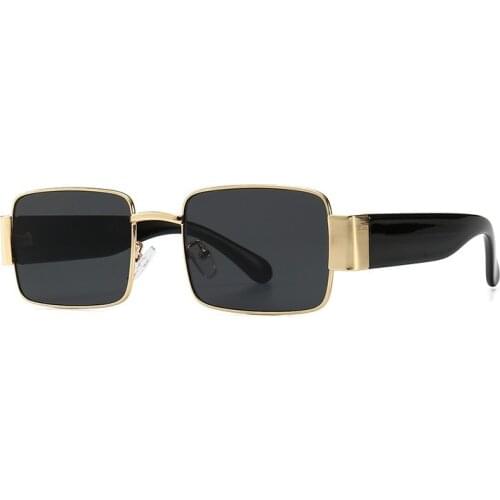 2019 New Luxury Square Men Sunglasses Women Fashion Sun Glasses Classic Metal Frame Designer Shades