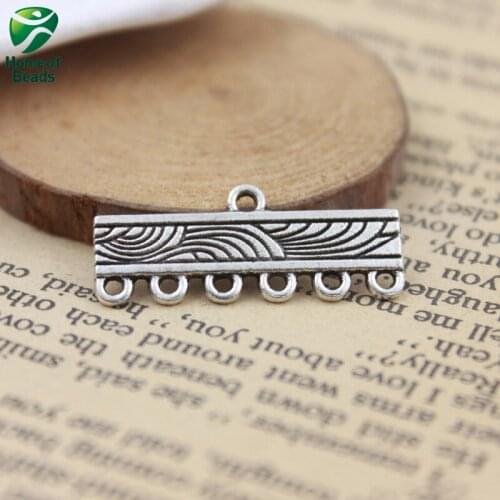 2020 Fashion Antique Silver Color Color DIY Listing Charms For Jewelry Making Handmade 30pcs/lot ZA1272 28x11mm