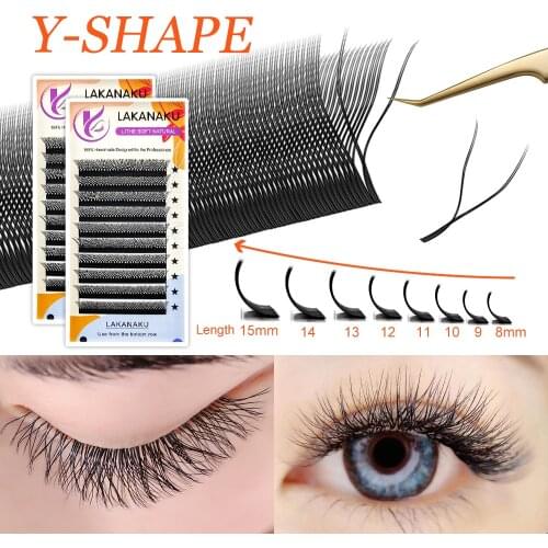 Abonnie V Shape Eyelash Extension Premium V Style Eyelash Extension Fan Matte Black Eyelash Extension Professional V Lash V Shap
