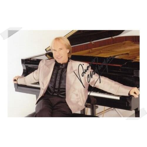 Richard Clayderman autographed signed with pen photo 4*6 inches freeshipping 02.2017