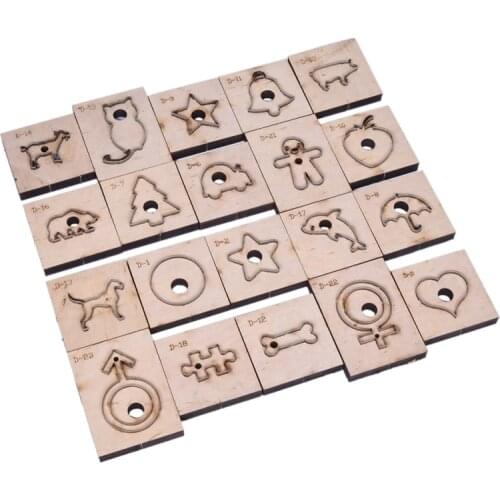Cute Dog Cat Shape Template Handmade Leathercraft Cutting Mould Die Tool DIY Wooden Knife Punching