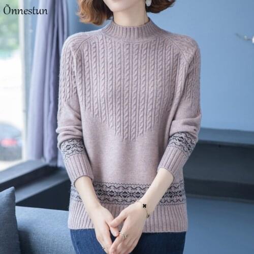 Twist Sweater Women Turtleneck Autumn Winter Pullovers Knitted Sweater Korean Style Long Sleeve Top Pull Femme Solid Sweaters