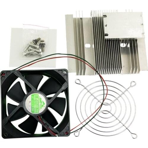 Thermoelectric Peltier Refrigeration Cooler DC12V Semiconductor Air Conditioner Cooling System DIY Kit