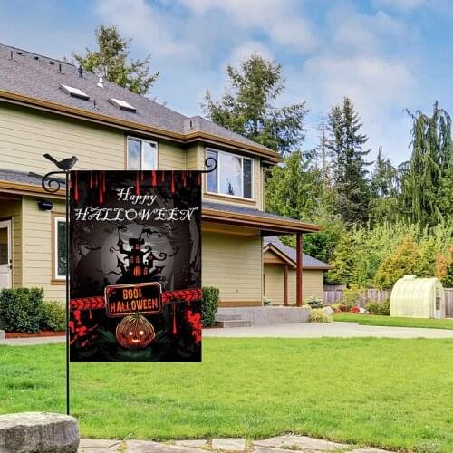 Halloween garden signboard flag Decoration Haunted House Horror Scary Props Hang Outdoor Banners for Home Party Decor