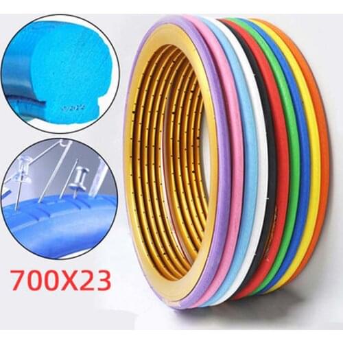 11 Colors Cycling Solid Dead Tire 700C x 23C Fixed Gear Solid Tire Inflation Free Never Flat Bicycle Tires for Road Bike Tires