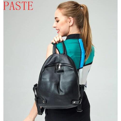Women backpack high quality leather backpack mini backpack top selling on Promotion free shipping for girls